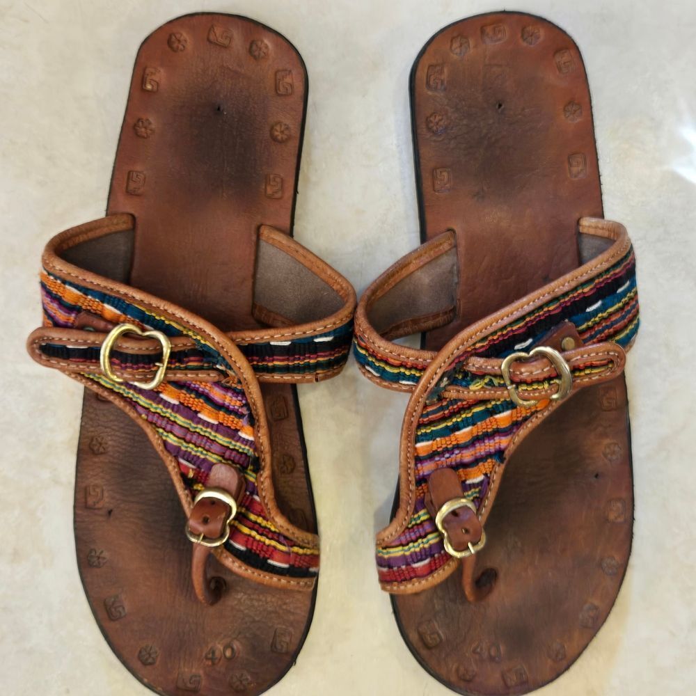 Colorful Striped Sandals
